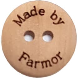 Träknappar - Made By Farmor 18 mm