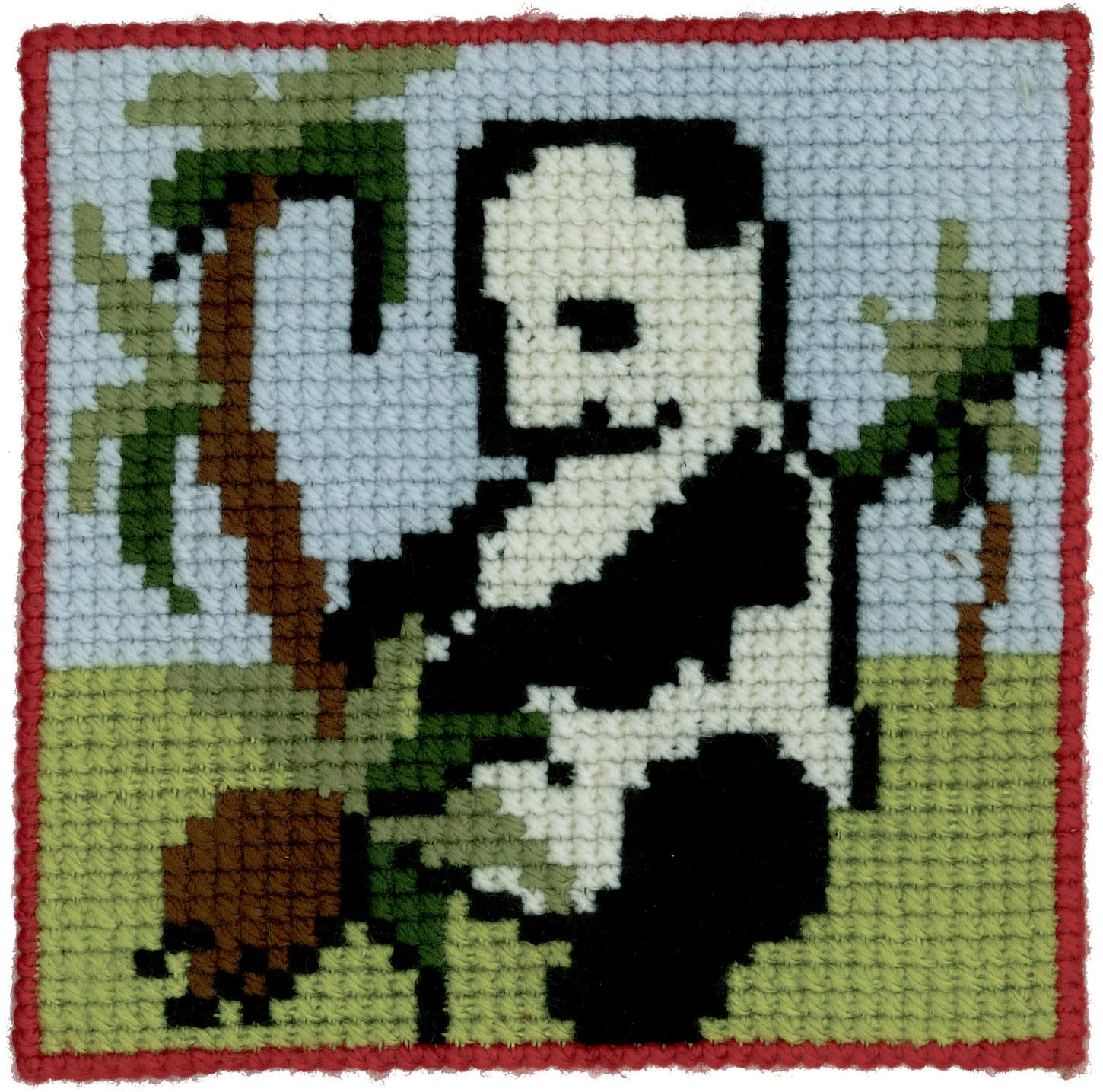 Permin Broderi - Påritad broderipaket för barn med Panda - 9155