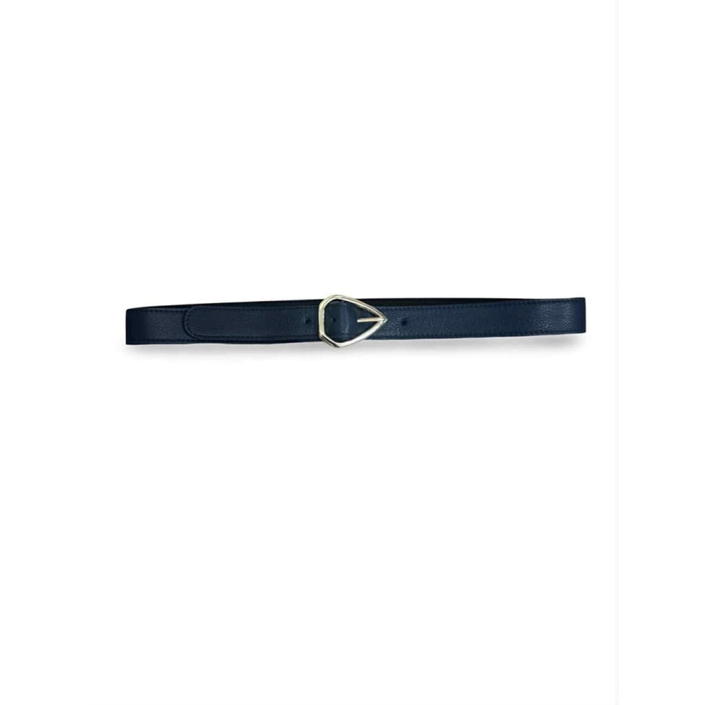 Tim&Simonsen Elle Jeans Belt - Sort bælte med sølv spænde 2188 Black-silver