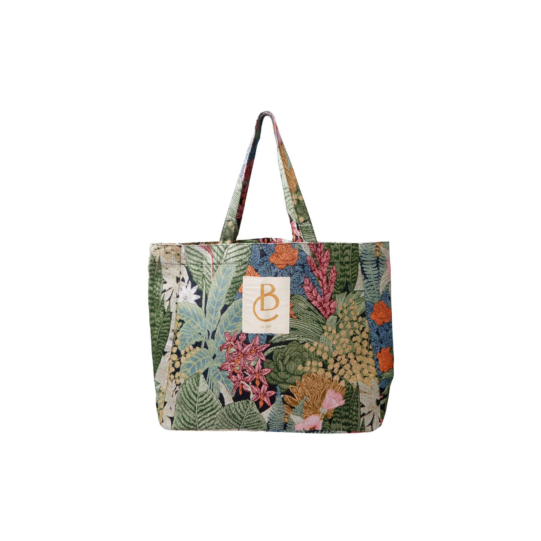 Black Colour BCNYLA SHOPPER BAG - Shopping net 9340 Flower Forest