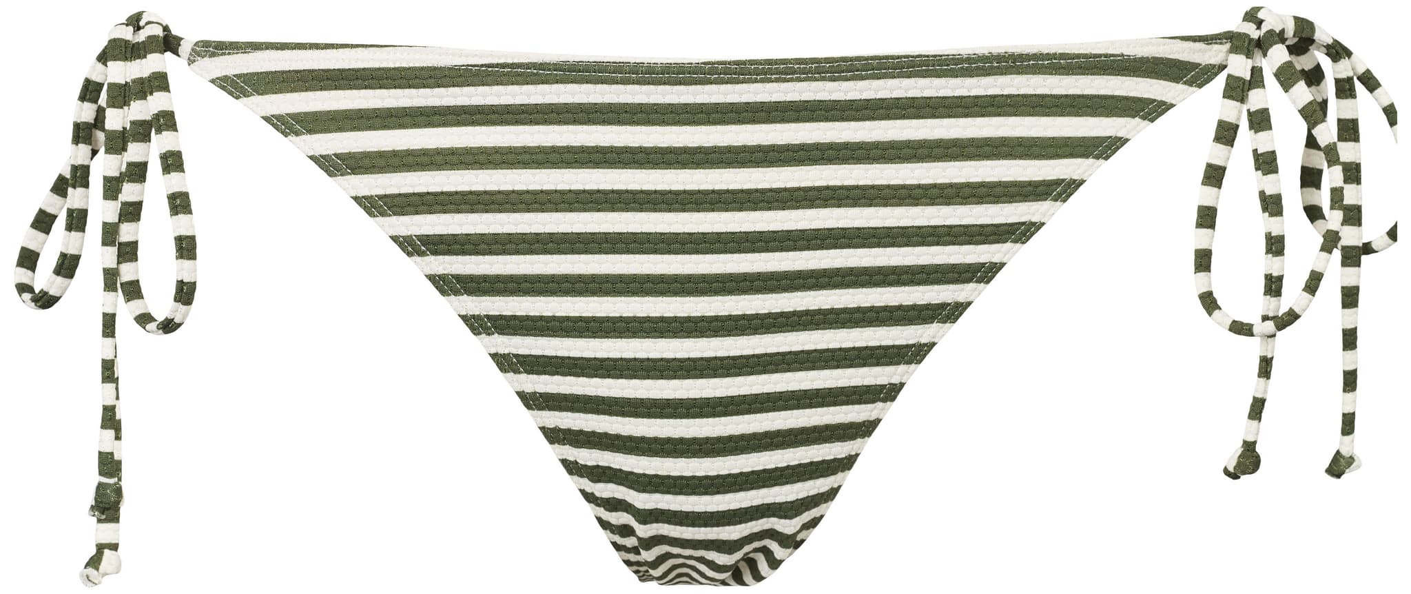 Missya Ibiza tai cord jacquard - Grøn stribet bikinitrusse 14402 Riffle green