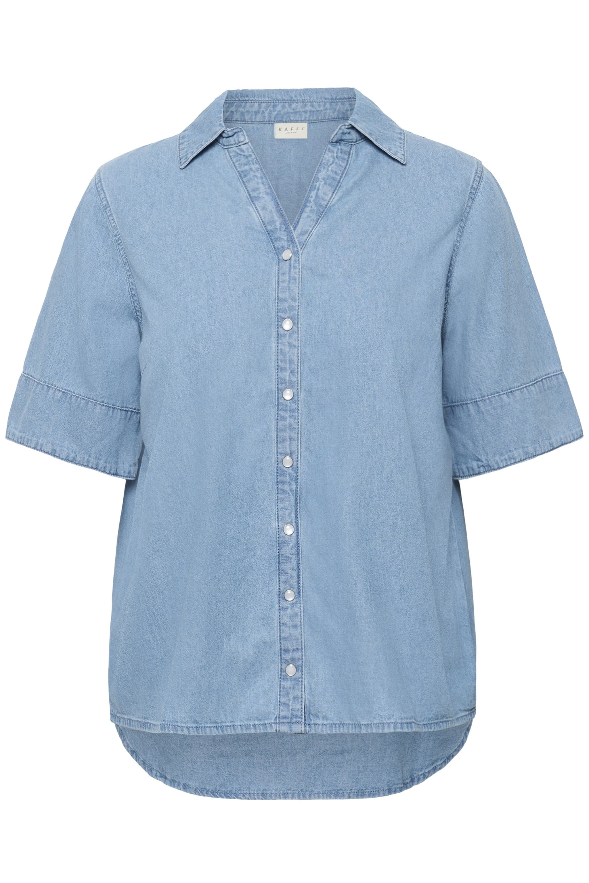 Kaffe Curve KCjada Shirt - Denim skjorte 10584168 Medium Blue Chambre