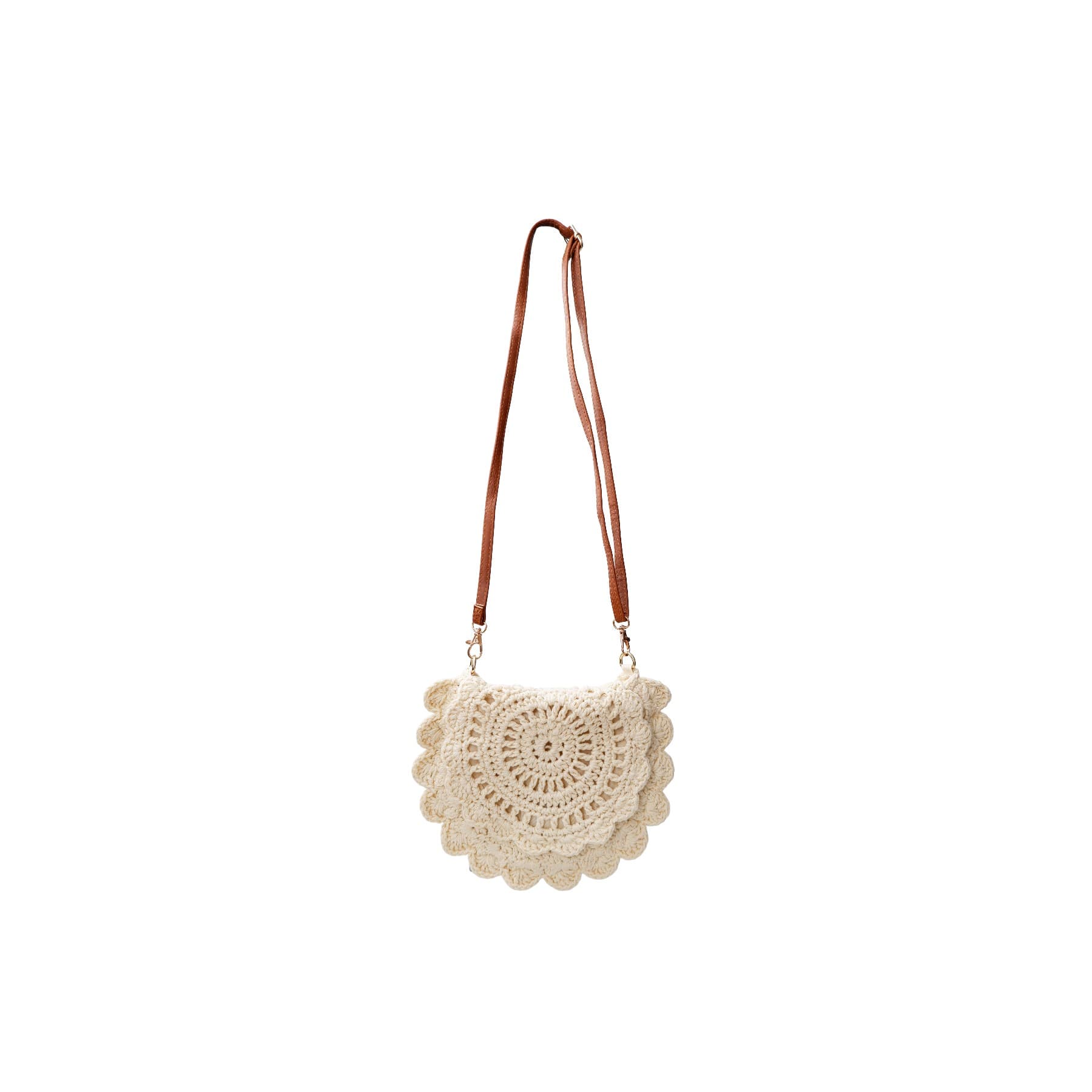 Black Colour BCCROCHET MINI BAG - Taske 9351 Cream
