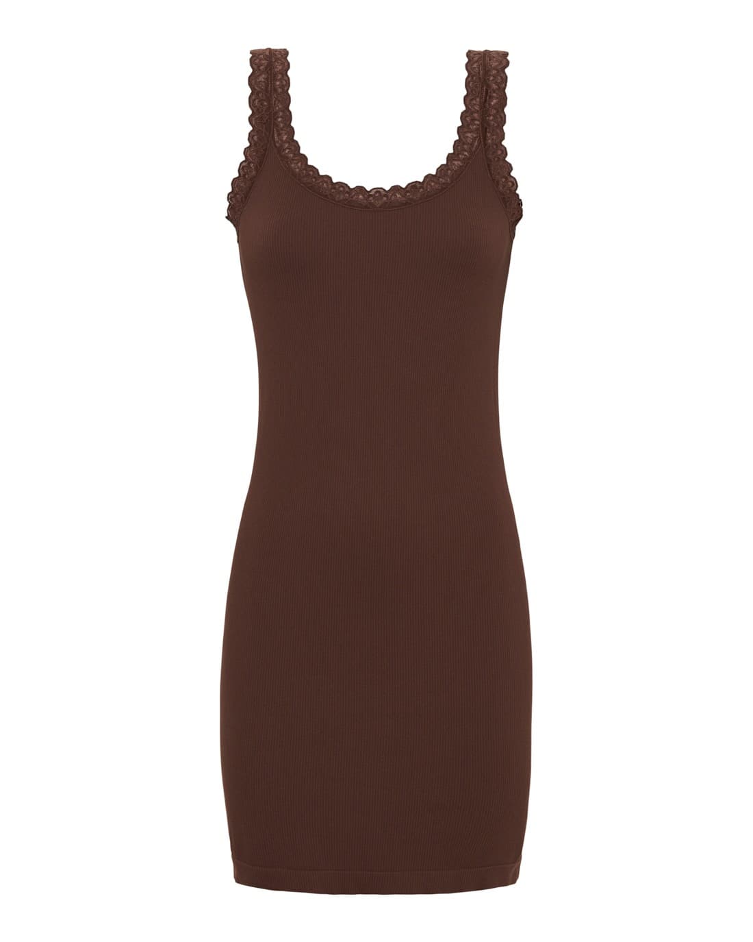 Tim&Simonsen Frida Rib Top Plus - Brun rib top med blonde H5-202xPlus Cioccolato
