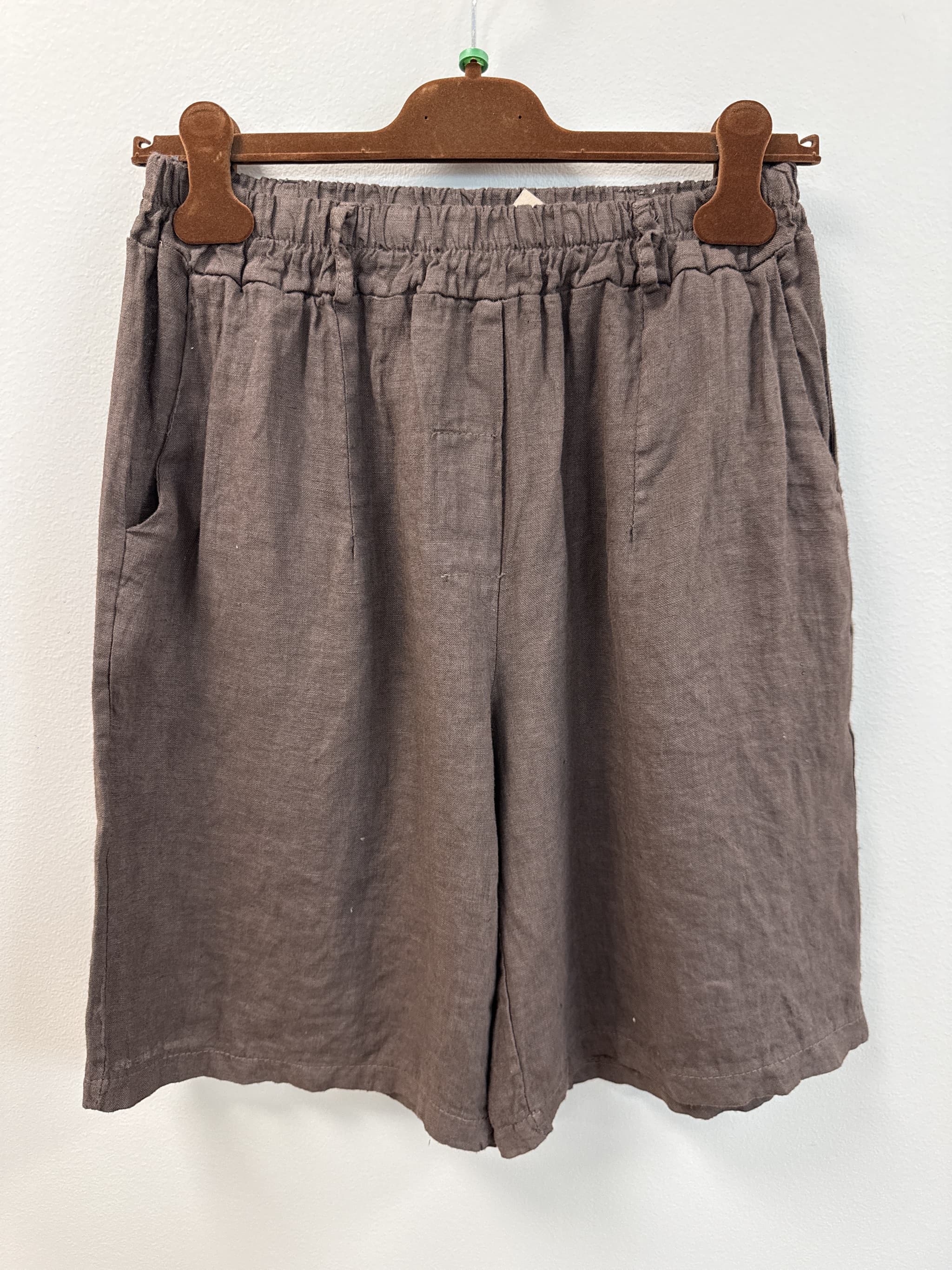 Marta MdcSantina Short - Brun hør shorts 246013 Mocca