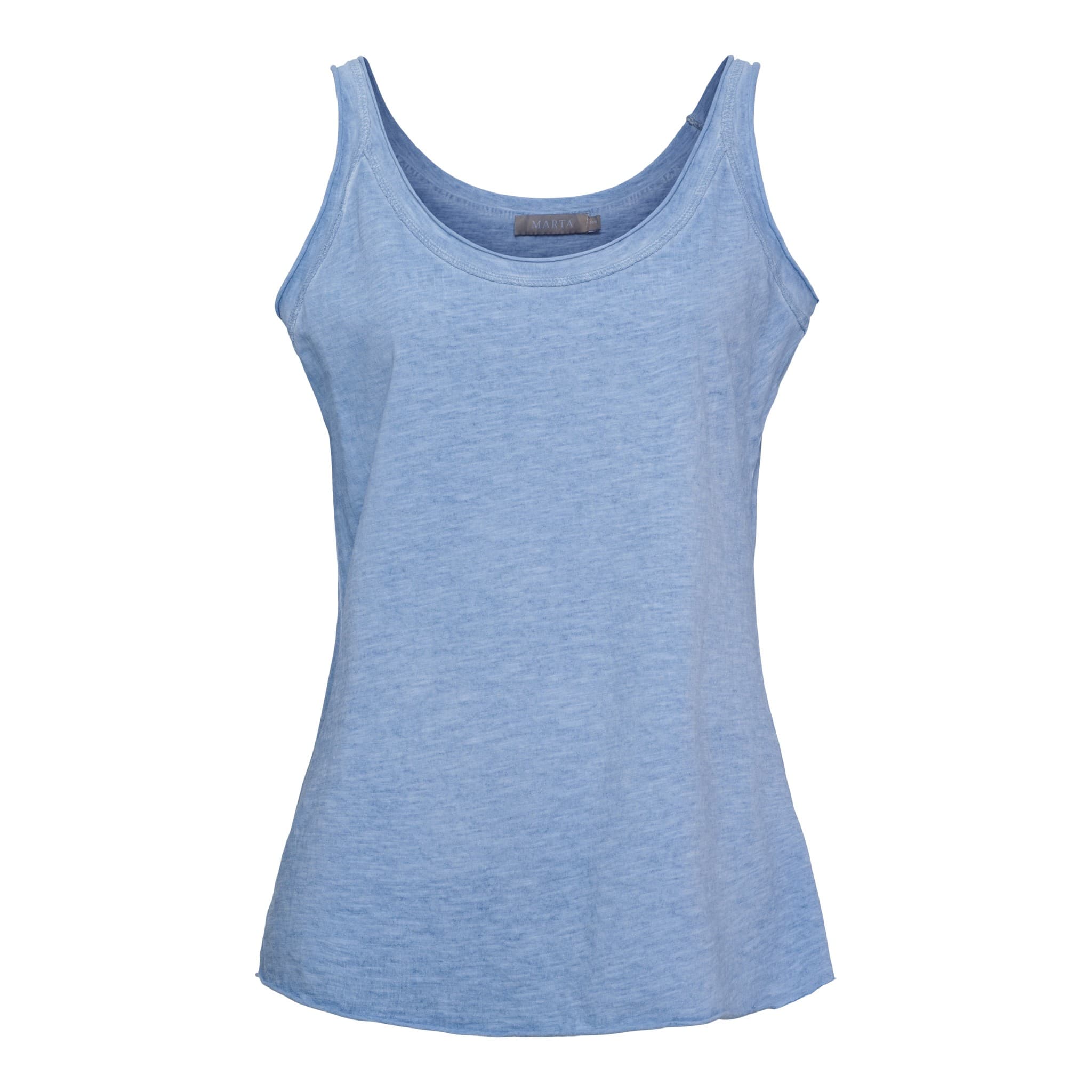 Marta MdcNessa Top - Blå bomulds top 31028 Jeans