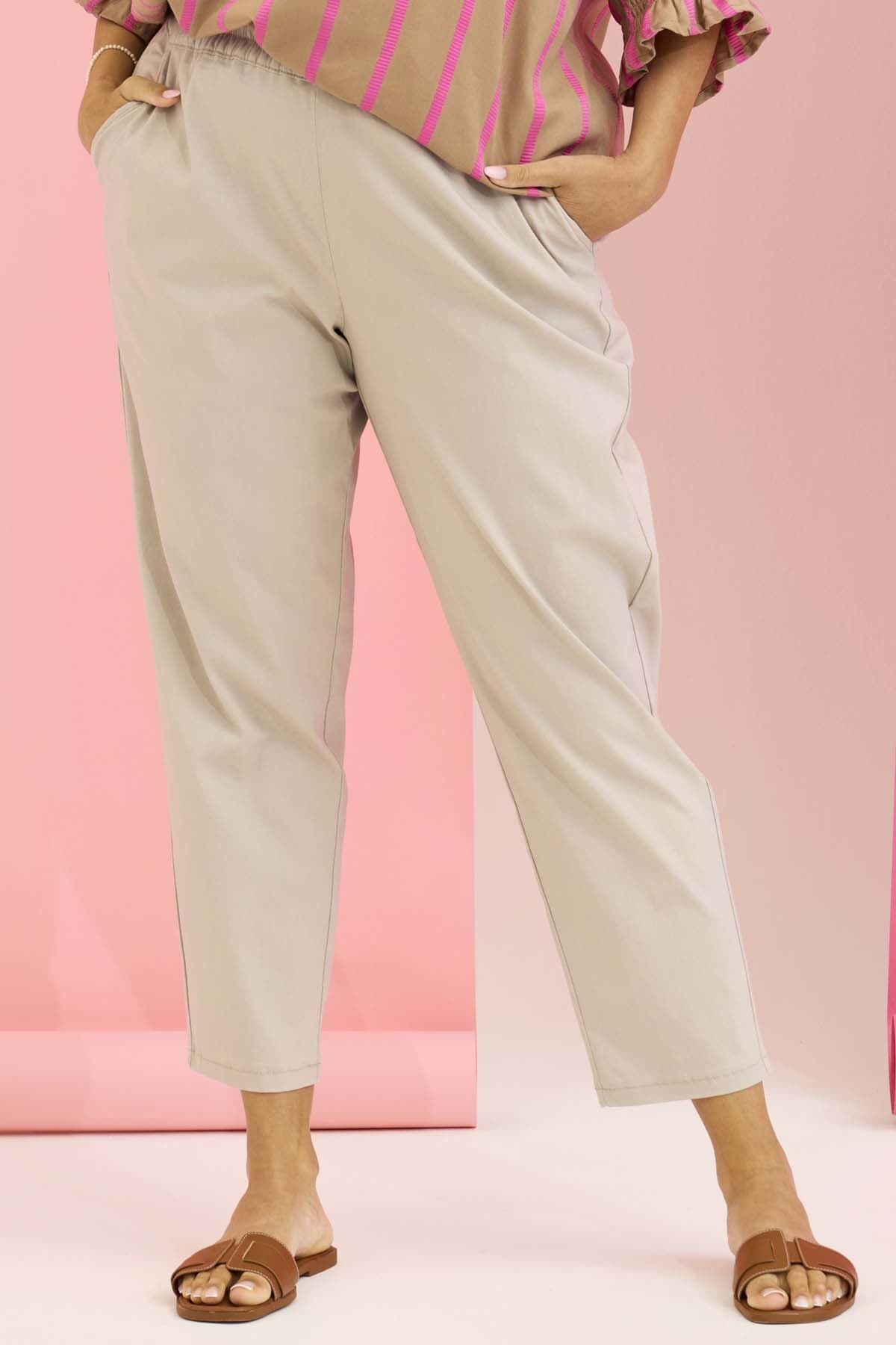 Zhenzi Zh-Tango 1418-pants - Sandfarvet buks 201418 Chateau