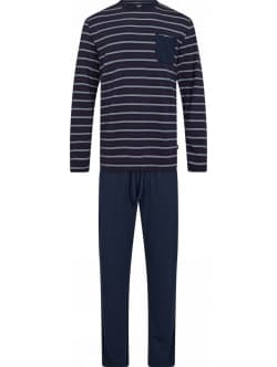 JBS bambus jersey pyjamas i navy til herre Sort M