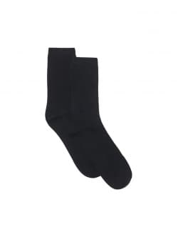 ONLY & SONS 2-PAK rib strømper i sort til herre 43 - 46