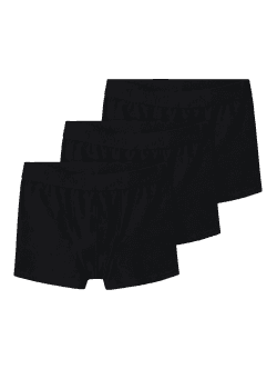 Name it 3-pak boxershorts/underbukser sort med sort linning til drenge 146/152