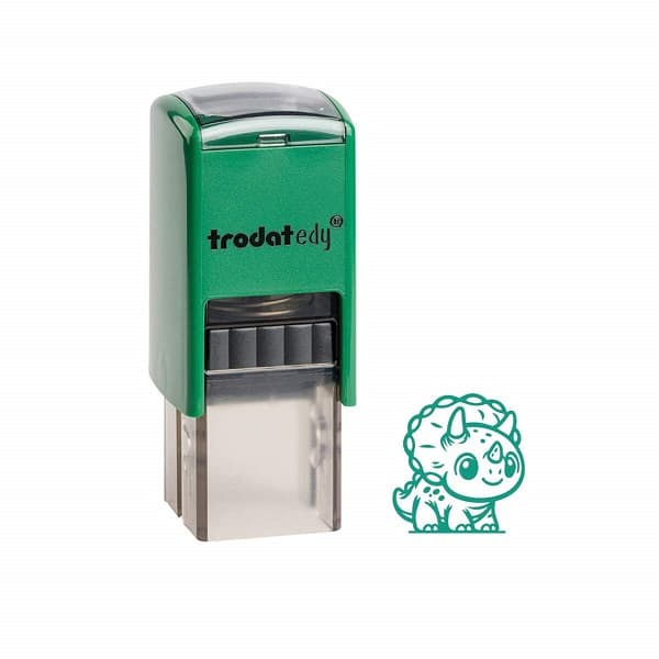 Trodat edy FIX Motivstempel - Triceratops dinosauer