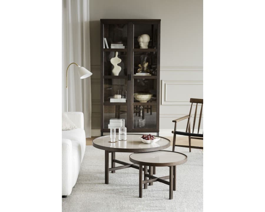 Marsden keramisk sofabord, mørk eg, 2 str. - Rowico Home - Sofabord Senior