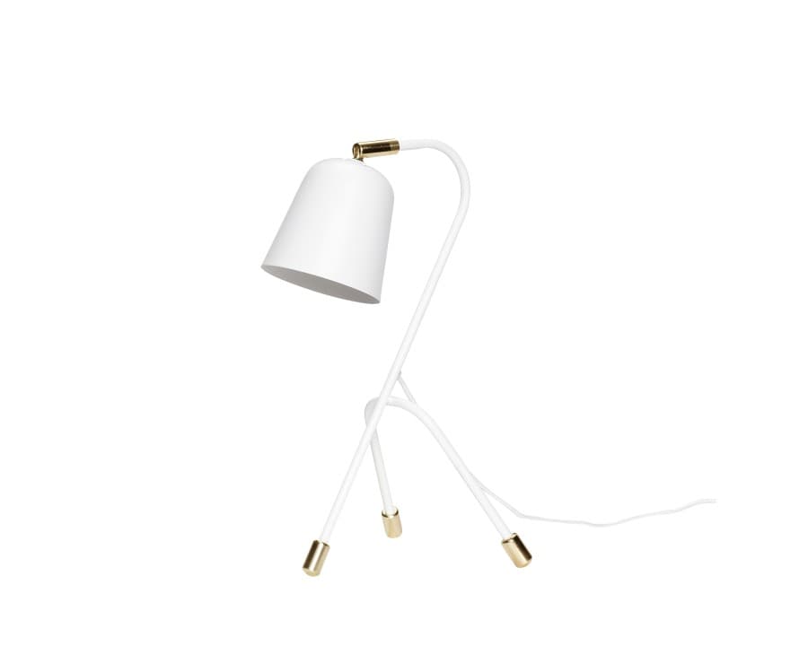 Hübsch Tripod bordlampe hvid - Hübsch Interiør - Møbler Senior