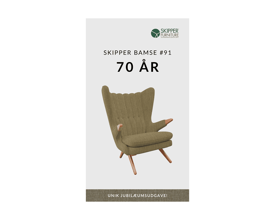 Bamsestol - unik 70 års jubilæumsmodel - Skipper Furniture - Lænestole Senior