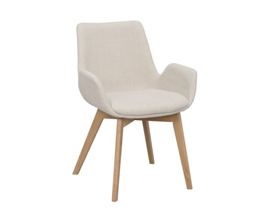 Drimsdale spisebordsstol Beige med 3 stelfarver, Rowico - Rowico Home - Stole Senior