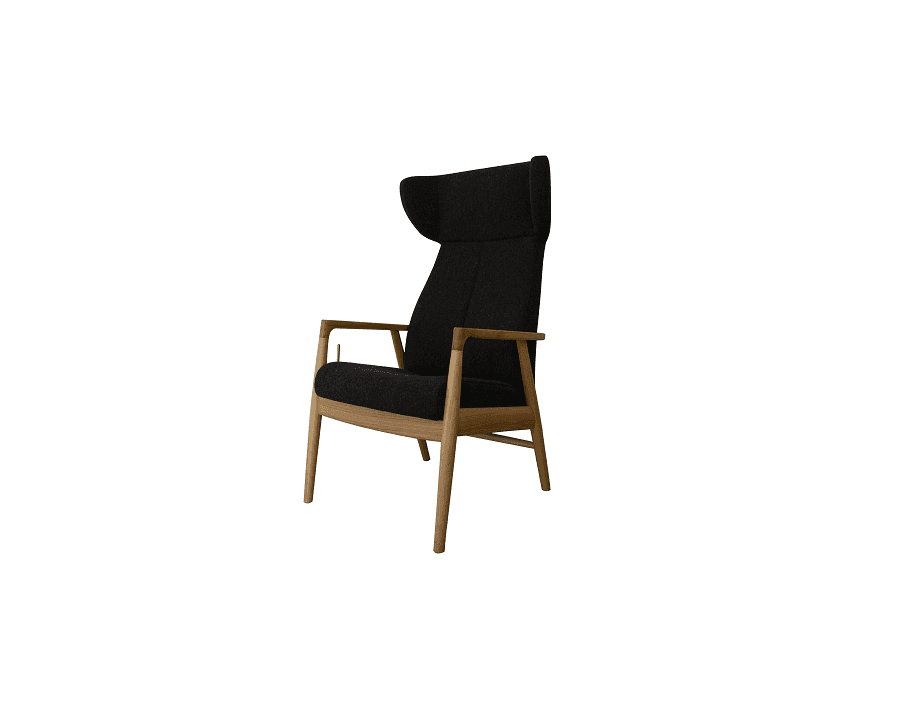 Farstrup Nobel 8920 Lænestol med øreklapper i stof - Farstrup Furniture - Produkter Senior