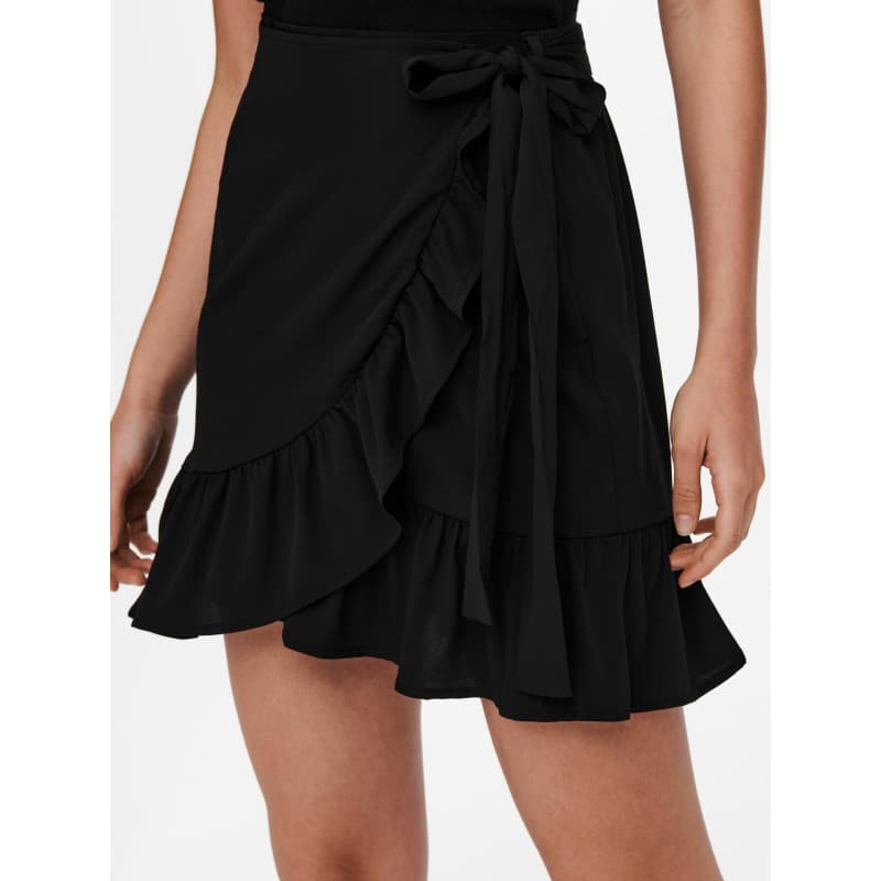 Only Olivia Wrap Nederdel - Sort M Sort