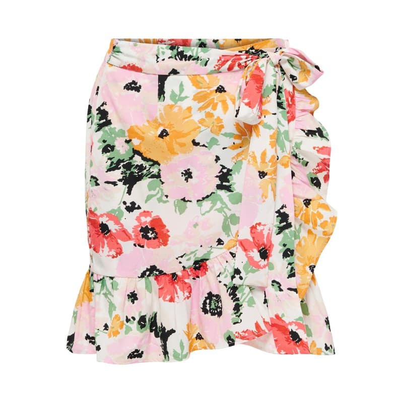 Only Olivia Wrap Nederdel - Cloud Dancer L Cloud Dancer