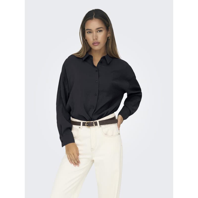 Only Iris Modal L/s Skjorte - Sort S Sort