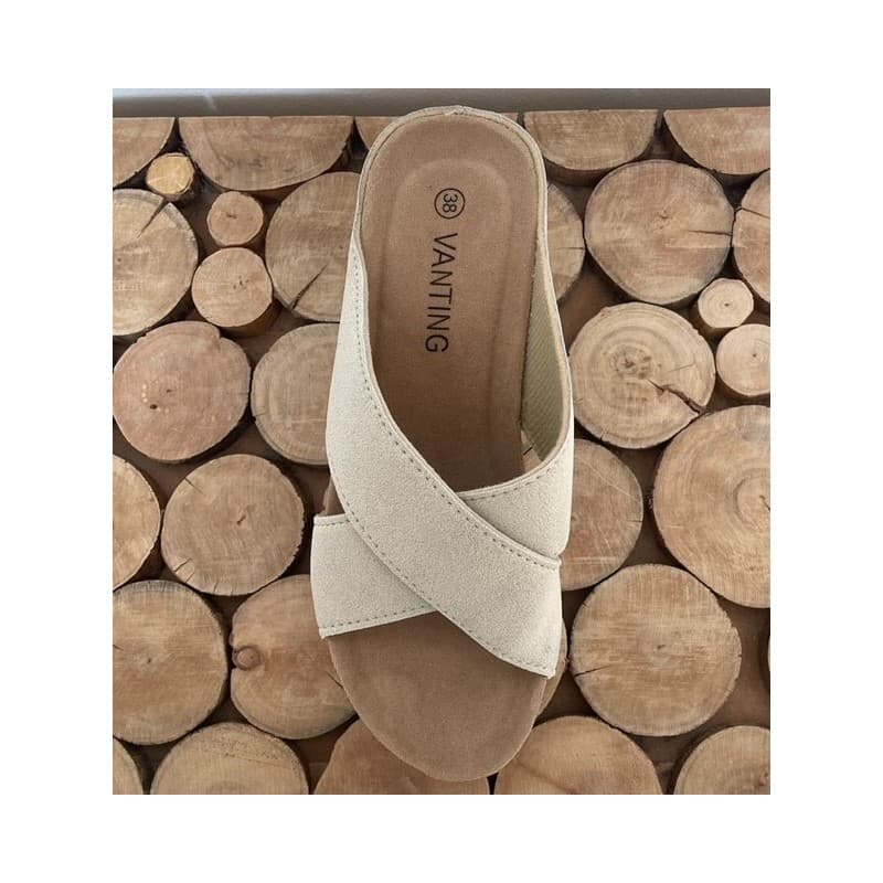 Sandal Med Hæl - Beige Beige 42