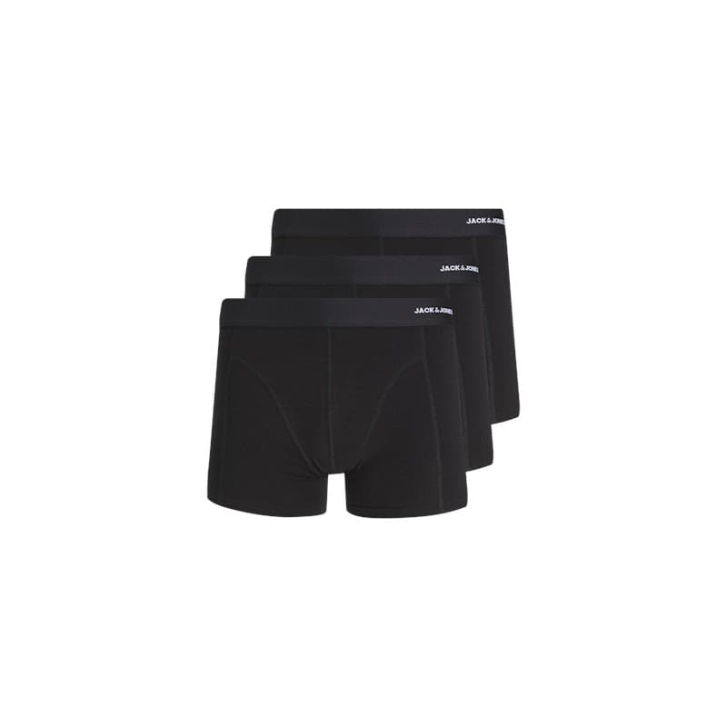 Jack & Jones Plus Size - Basic Bamboo Boksershorts 3 Pak - Sort Sort 3xl