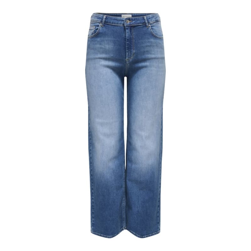 Only Carmakoma Willy Højtaljede Brede Jeans - Medium Blue Denim 44/32 Medium Blue Denim