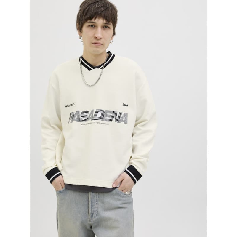 Jack & Jones Core Horizon Sports Sweatshirt - Cloud Dancer L Cloud Dancer