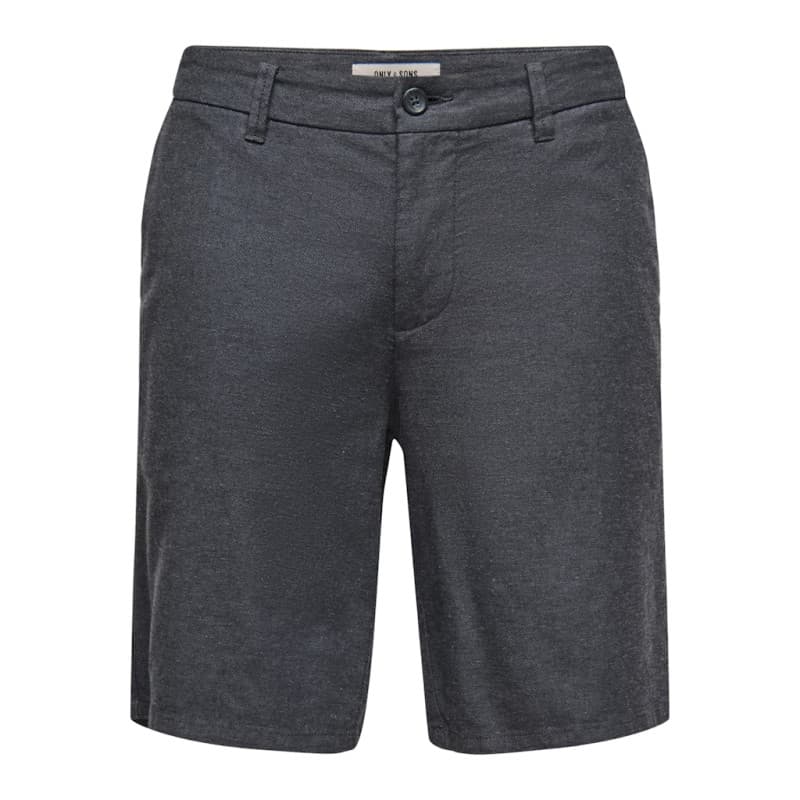 Only & Sons Mark 0011 Hør Shorts - Sort Sort 2xl