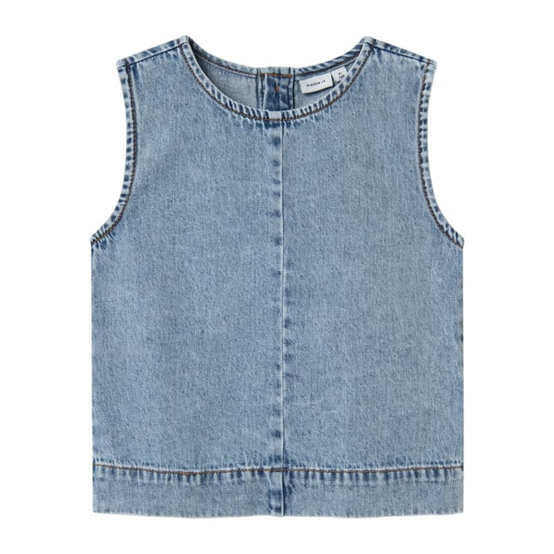 Name It Kids Amelia S/l Denim Top 4070 - Medium Blue Denim 134 Medium Blue Denim