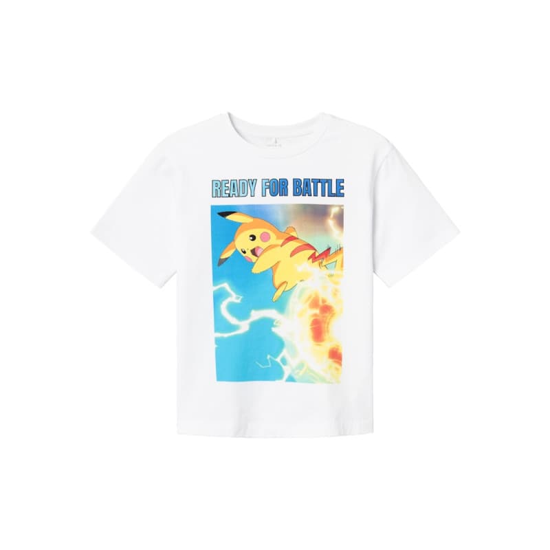 Name It Skylar Pokemon S/s T-shirt - Bright White 122/128 Bright White