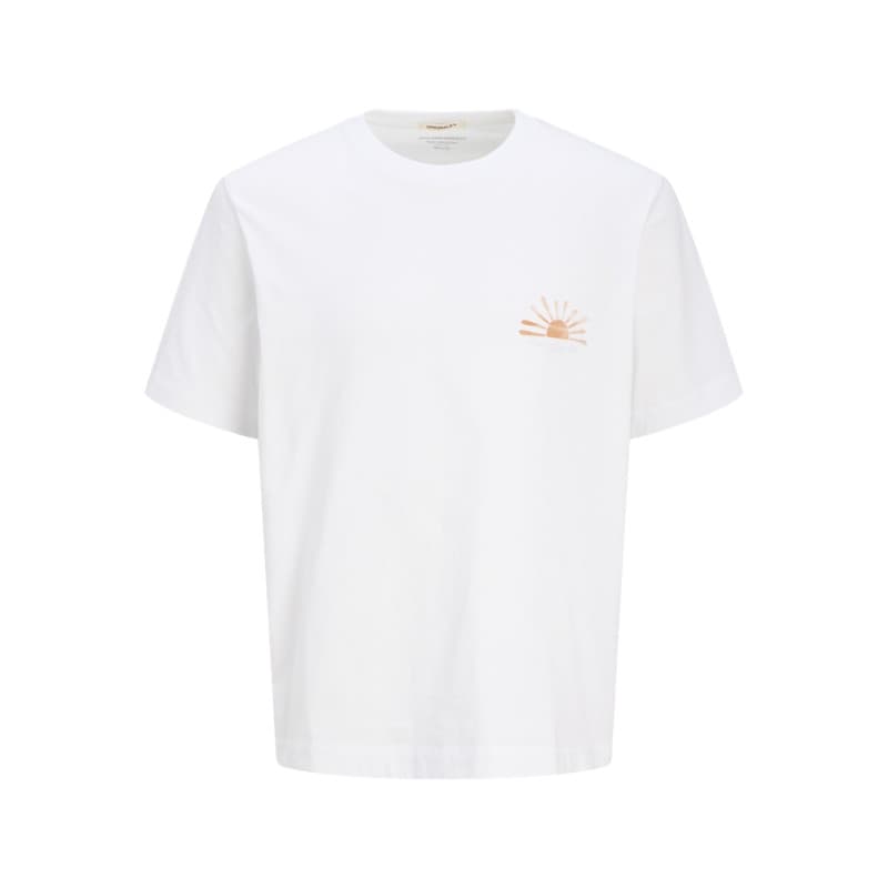 Jack & Jones Junior Canggu Summer Picture T-shirt - Bright White 128 Bright White