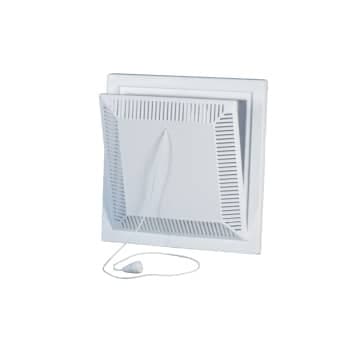 Dukadan Klapventil 150 x 150 mm med tvangs�bning, hvid, type 113