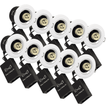 Daxtor EXO Easy 2-Setup 63 Hvid GU10 armatur ø88 10 stk. pakke