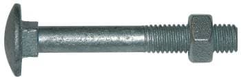 Paslode Bræddebolt med møtrik, varmforzinket, M10 x 120 mm, 25 stk.