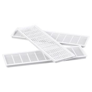 Skabsrists�t type 60.4 70x500 mm, hvid, pose med 2 stk