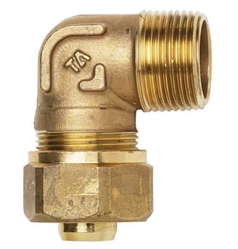 TA kompressionsvinkel 3/4'-15mm til pex med nippel