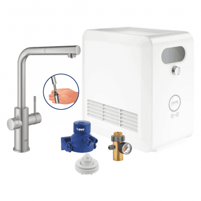 GROHE Blue Professional - L-pip - Utdragbar - Supersteel