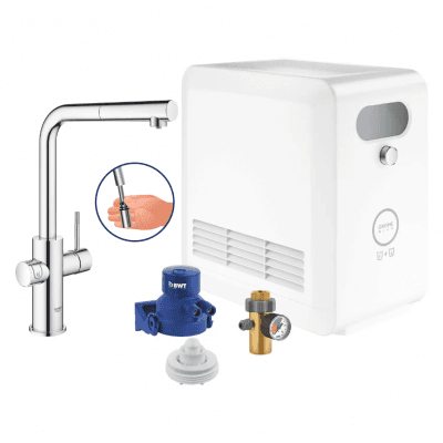 GROHE Blue Professional - L-pip - Utdragbar - Krom