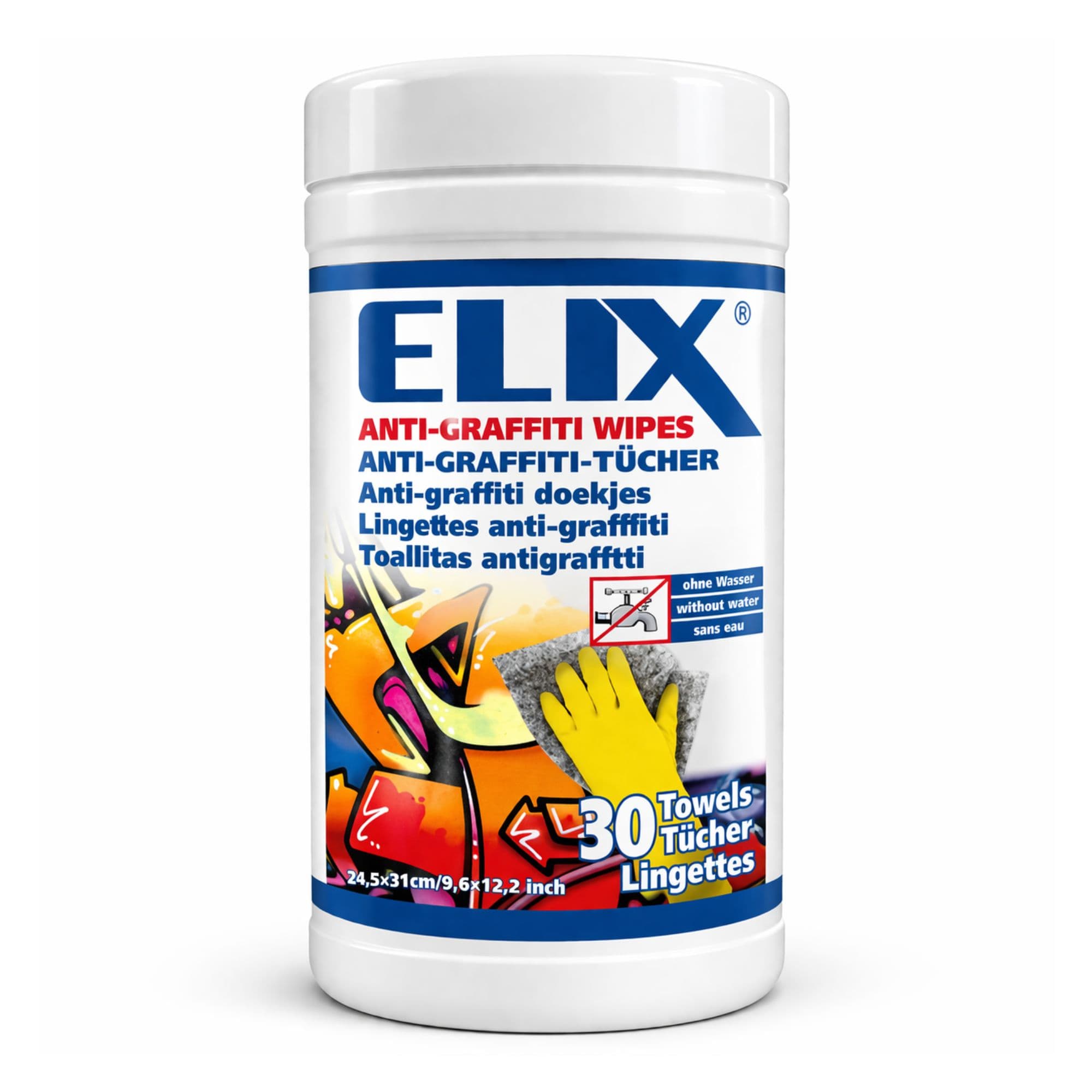 Rengöringsservetter för graffiti ELIX ANTI GRAFFITI WIPES 30 st