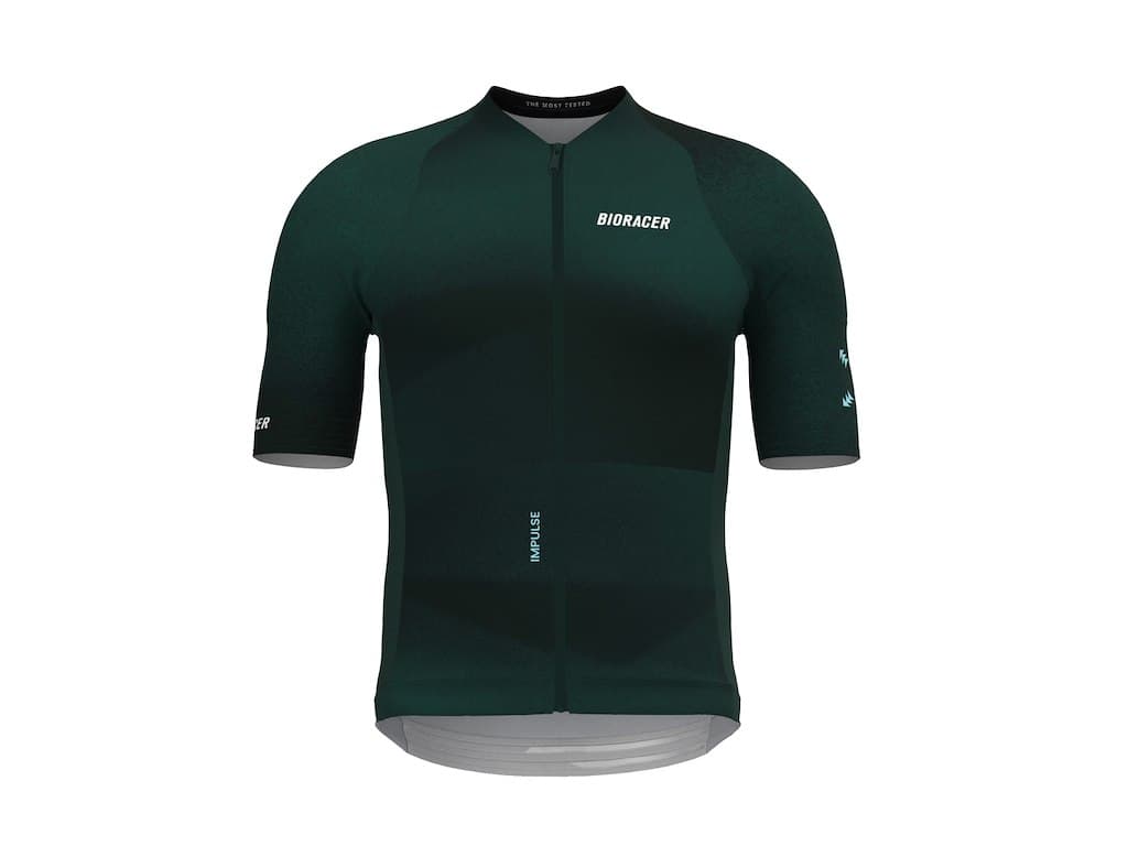 Bioracer Icon Impulse Jersey - Cykeltrøje - Korte Ærmer - Herre - Emerald Green - XL