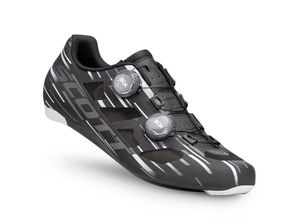 SCOTT Vertec Vent Boa landevejssko Black/Silver (Skostørrelse: 45)