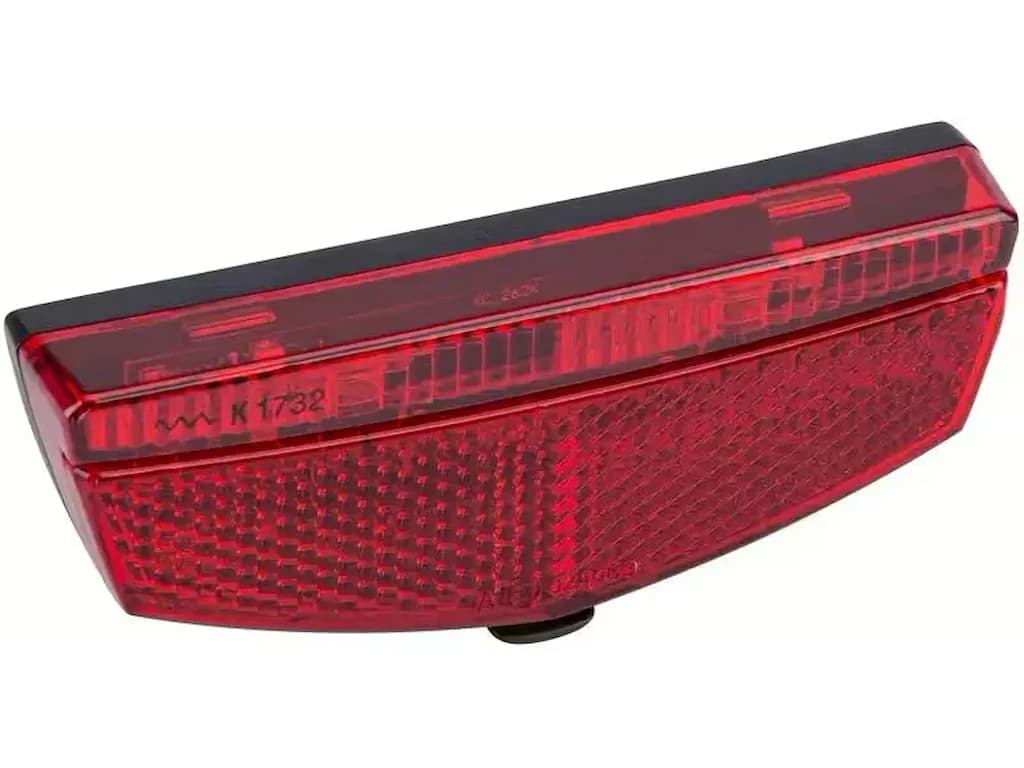 CONTEC TL-128 B - Baglygte - LED - Batteri - StVZO - Rød/Sort