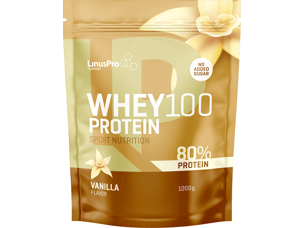 LinusPro Whey100 - Vanilje - 1000g