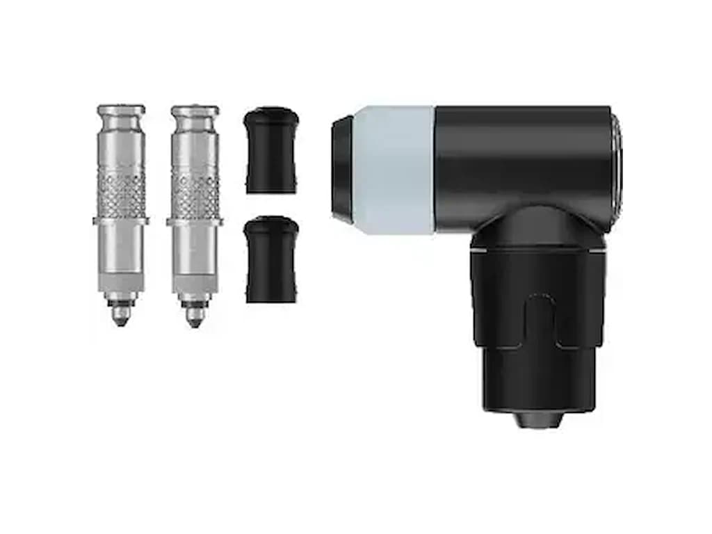 Schwalbe DV-SCV Click ventiler konverteringskit med pumpehoved - Til slanger med DV ventiler - 2 stk