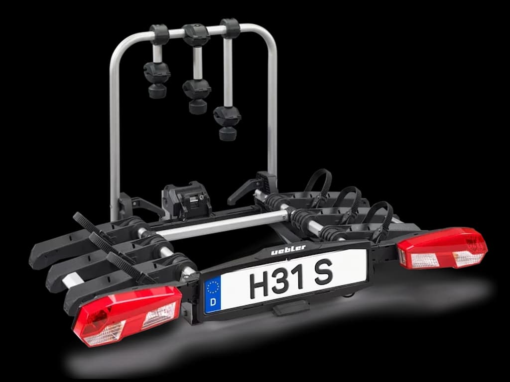 Uebler H31 S Cykelholder til 3 cykler med 90° fold-down function
