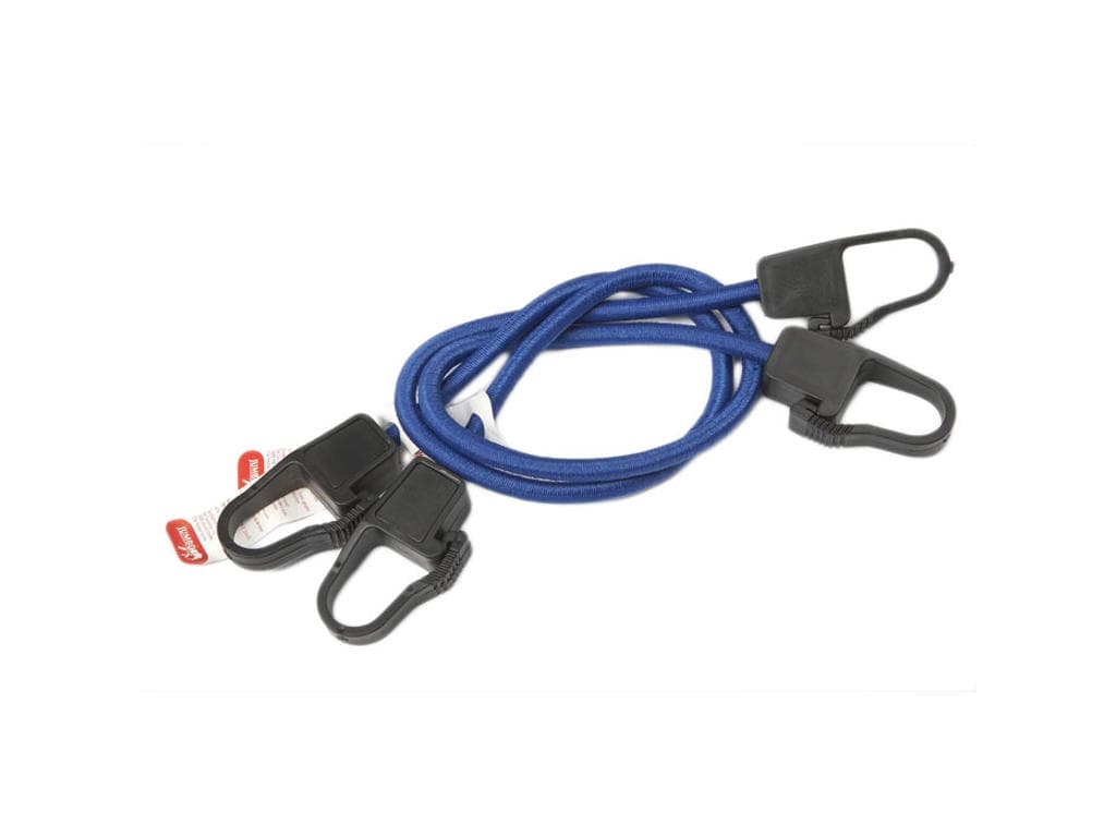 Jumbo bagagestropper med nylonkroge - 60cm - 2stk - Blå