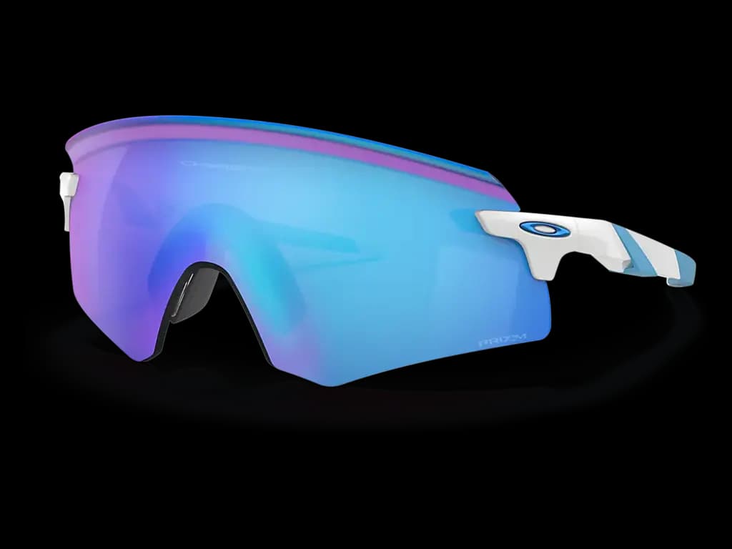 Oakley Encoder - Cykelbrille - Prizm Road - Mat Hvid/Blå