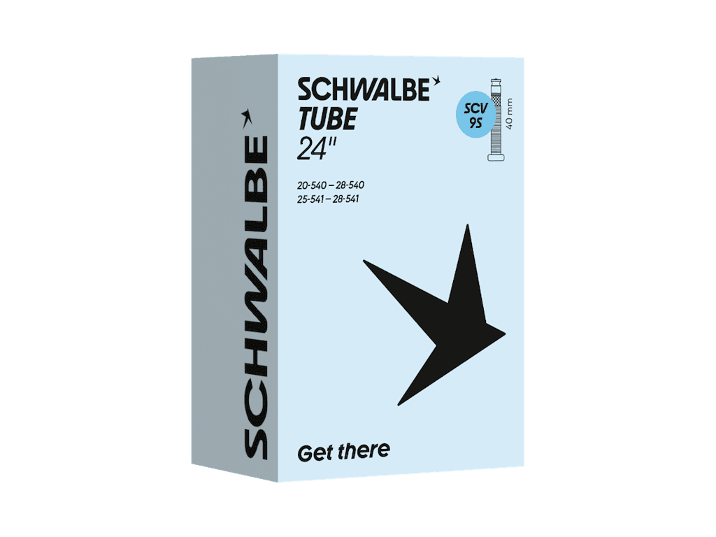 Schwalbe slange 24"x0,80-1,20 (20/28-540/541) med 40mm lang SCV Clik ventil SCV9S