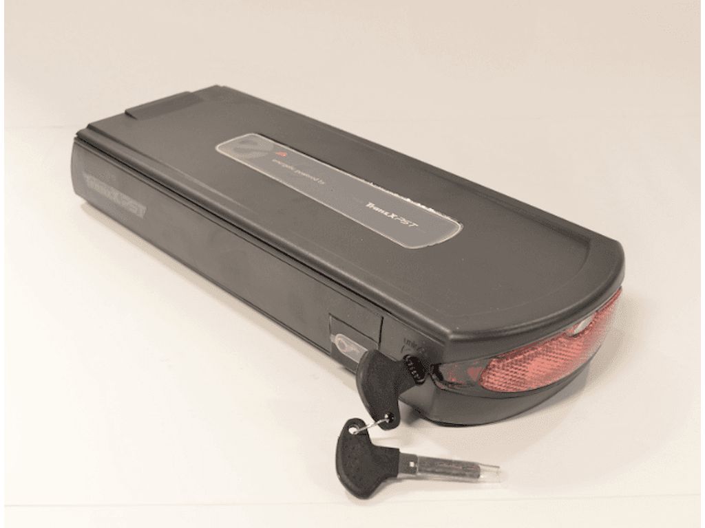 E-fly BL15 36V 16,7AH Batteri Sort, On/Off funktion