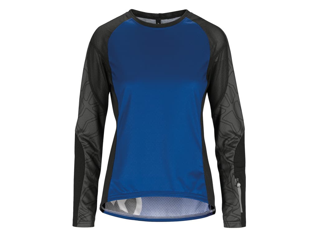 Assos Trail Womens Jersey - Dame MTB cykeltrøje med lange ærmer - Blå - Str. XL